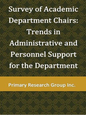 cover image of Survey of Academic Department Chairs